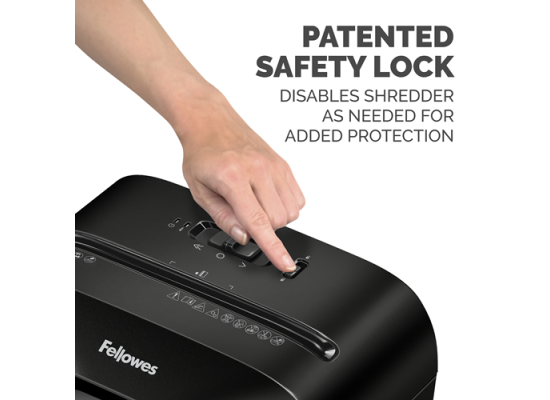 Fellowes Powershred LX50 Shredder, Cross Cut, Shreds 9 Sheets